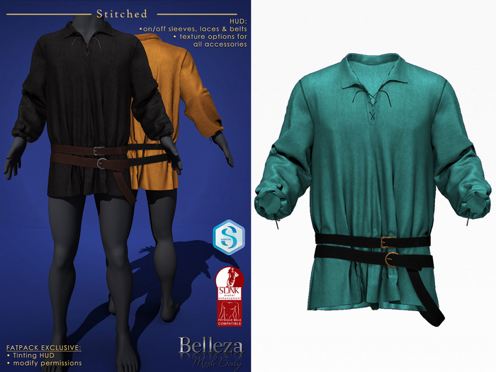 (Stitched) Aleyn Tunic - Teal