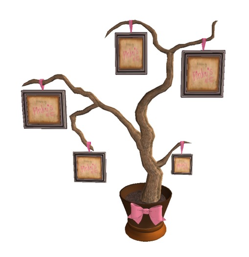 Silver frame photo tree