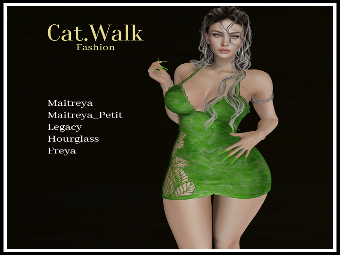 Cat.Walk-BENNY-DRESS-LIMEGREEN