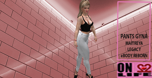 PANTS GYNA_ON 2 LIFE_WHITE