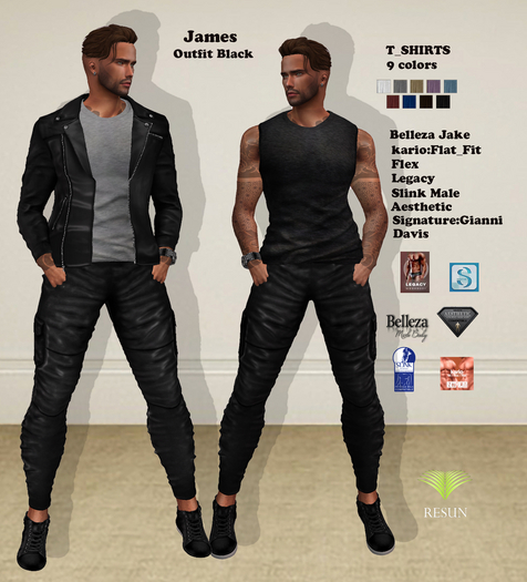 Res_James Outfit black