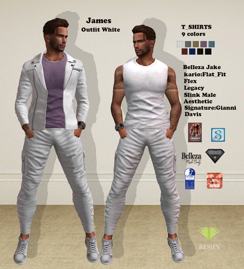 Res_James Outfit white