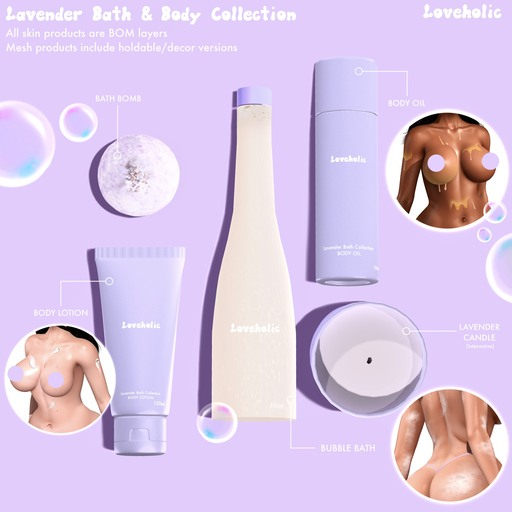 #Loveholic - Lavender Bath & Body Collection DEMOS