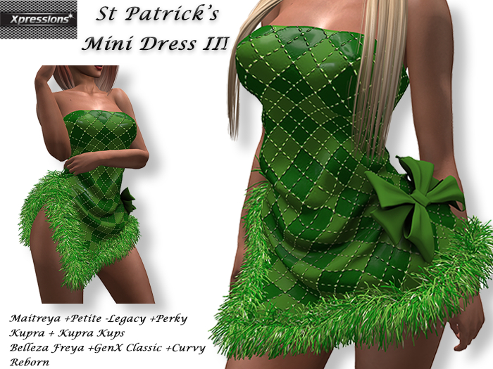 [Xprs] - St Patrick's Mini Dress III