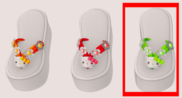 #UNIVERSA - Kitty Slippers - Green