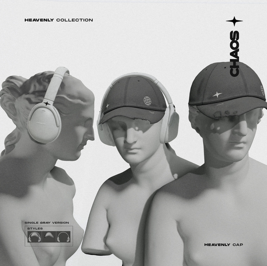 CHAOS. heavenly cap_single gray