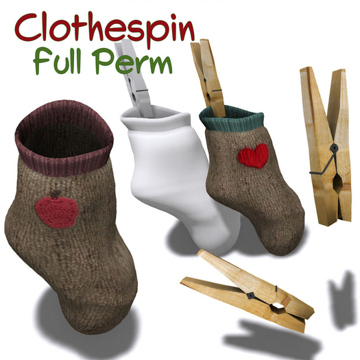 Clothespin & Laundry Socks