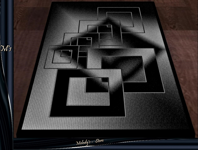 M's-Carpet-/ Rug / gray...in geometric figures - modern style