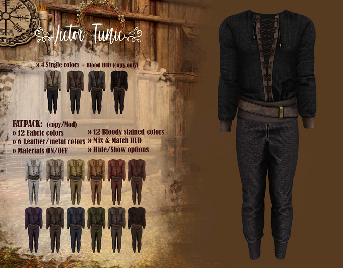 //R3D// Tunic Victor - Black