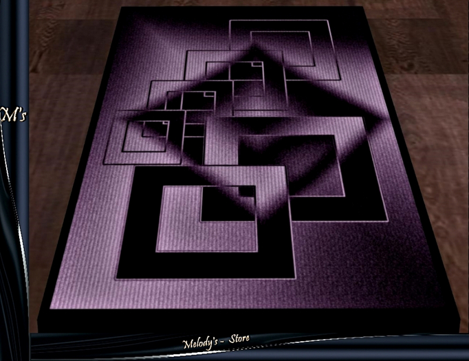 M's-Carpet-/Rug/ purple...in geometric figures-modern style