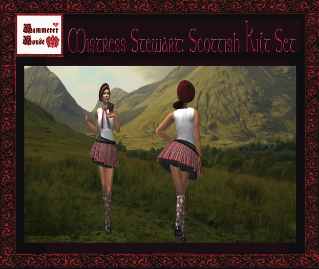Mistress Stewart Kilt Set  Boxed