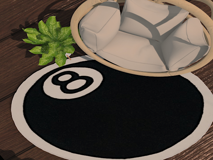[G A L O R E] "8 BALL" RUG