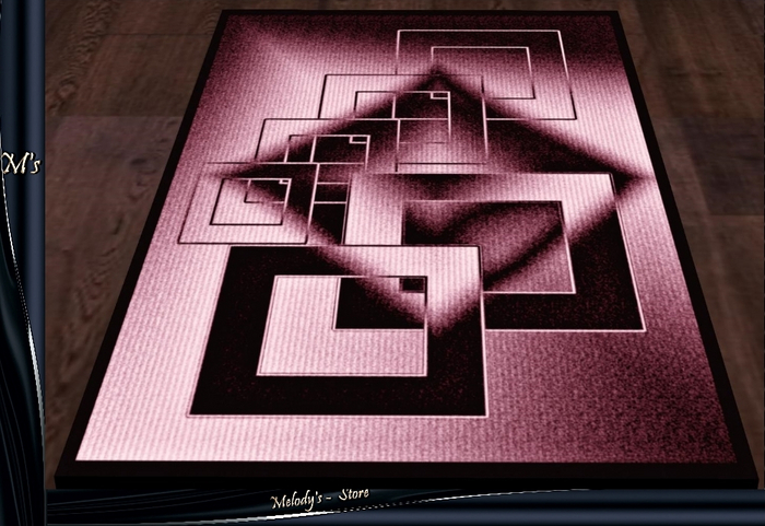 M's-Carpet-/ Rug / Light pink in geometric figures-modern style