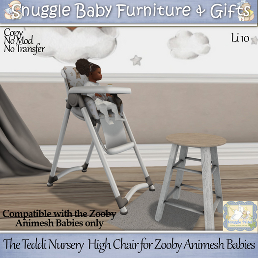 The Teddi Nursery  HighChair for Zooby Animesh Babies 