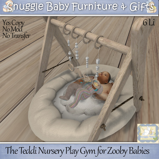 The Teddi Nursery Play Gym for Zooby Babies