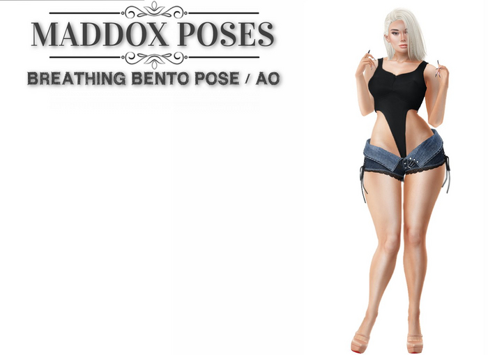 Female Bento Breathing POSE AO STANDING ANIMATION 07