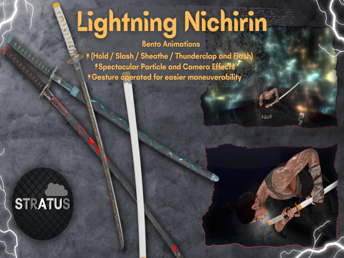 .:Stratus:. [Lightning Nichirin] [Electric Blue] 