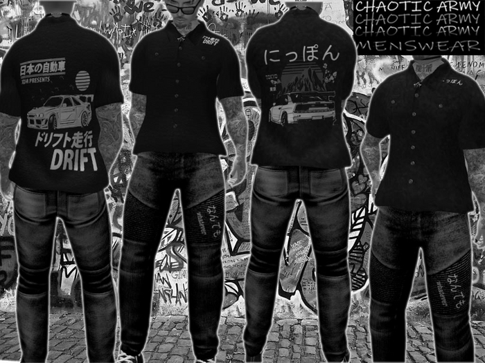 *DEMO* CHAOTIC ARMY - Tokyo Drift Car Shirts & Jeans  - FOR JAKE (BOX) ADD ME