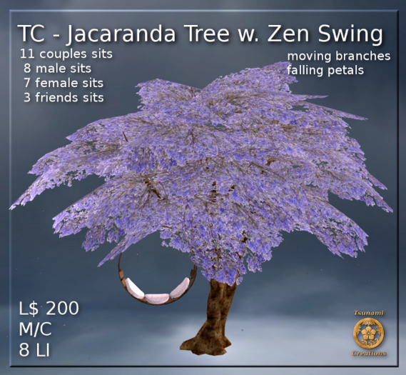 Jacaranda Tree w. Zen Swing