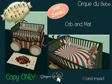 ~~~@ByMela~Cirque du Bebe Crib and mat 