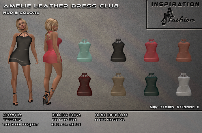 Amelie Leather Mini Dress