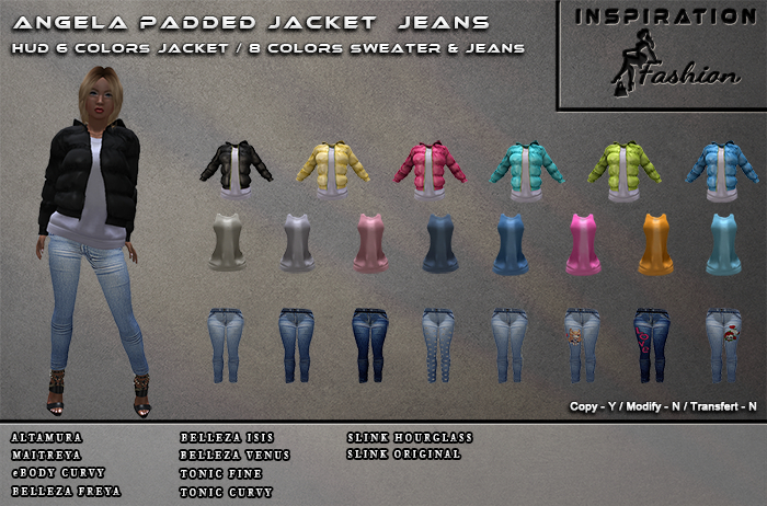 DEMO Angela Padded Jacket & Jeans