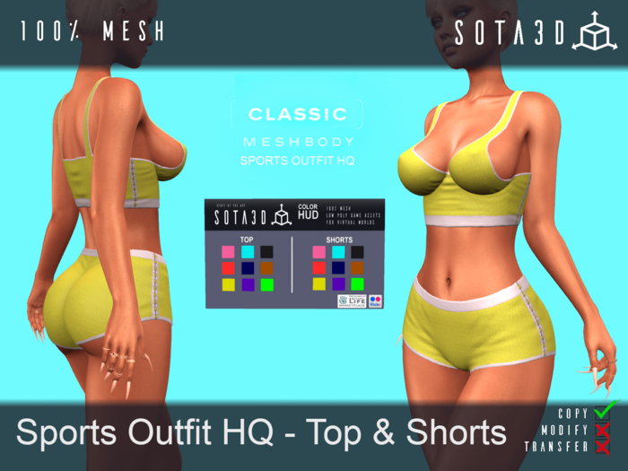 Meshbody Classic - Sports Outfit Yellow HQ