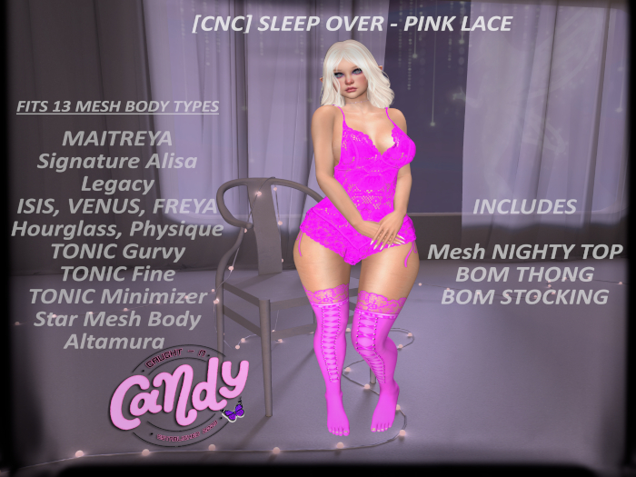 [CNC] SLEEP OVER PINK LACE