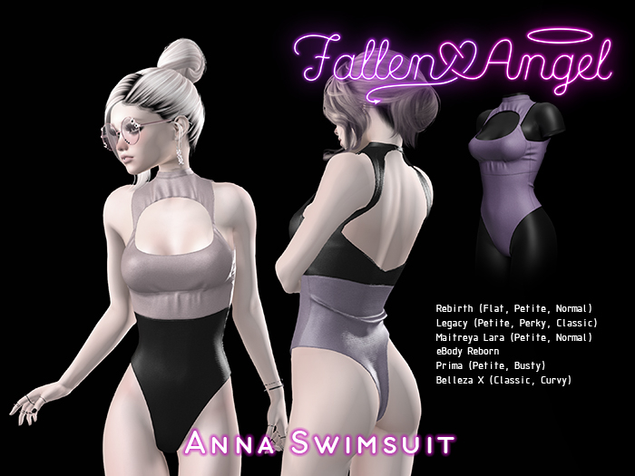 .:: Fallen Angel ::. Anna Swimsuit - PURPLE