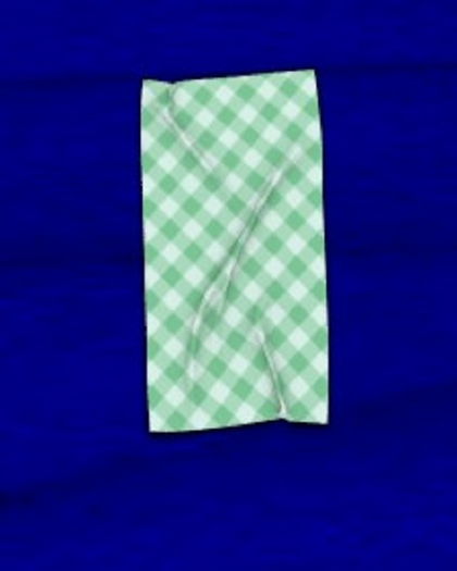 DFS Rug - Rectangle Checkered Teal