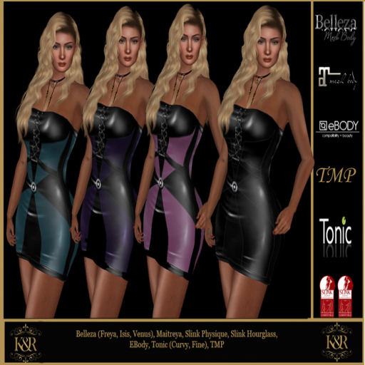 Demo Mini Strapless Dress: Texture Changer 4  Colours