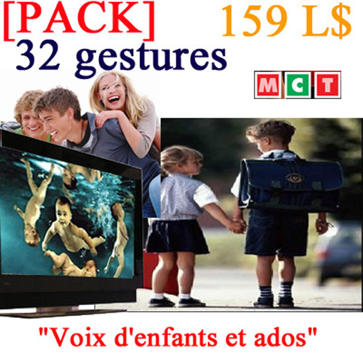 PACK Voix enfants et ados (32 gestures) [DISKOPOLE]
