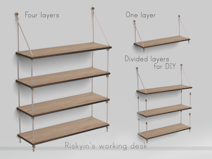 <Ris> Wall shelf combo