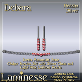 DEBARA Neesha Choker & Earrings Set OP - Light Pink Pearl Silver