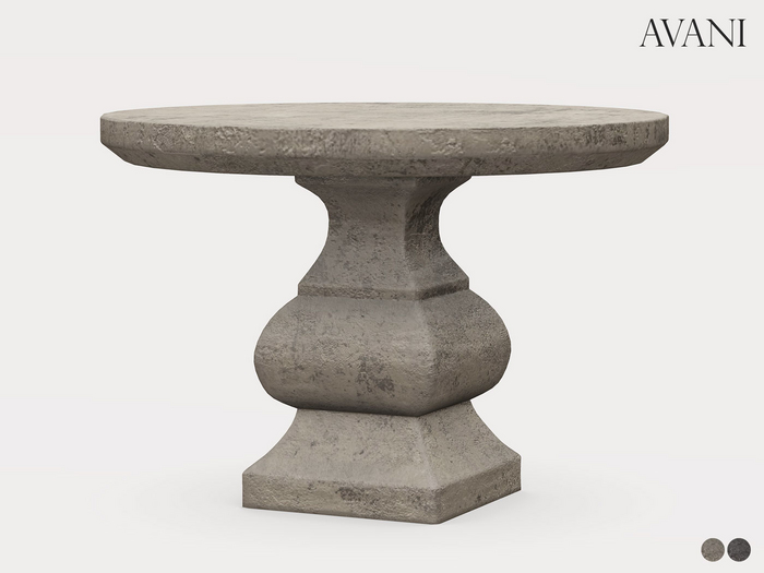 Avani Mineiro Collection Carved Stone Table, All