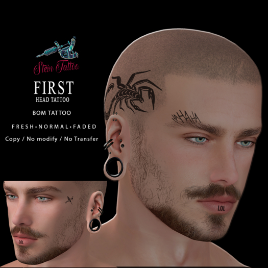 Stein Tattoo - FIRST HEAD TATTOO - ADD