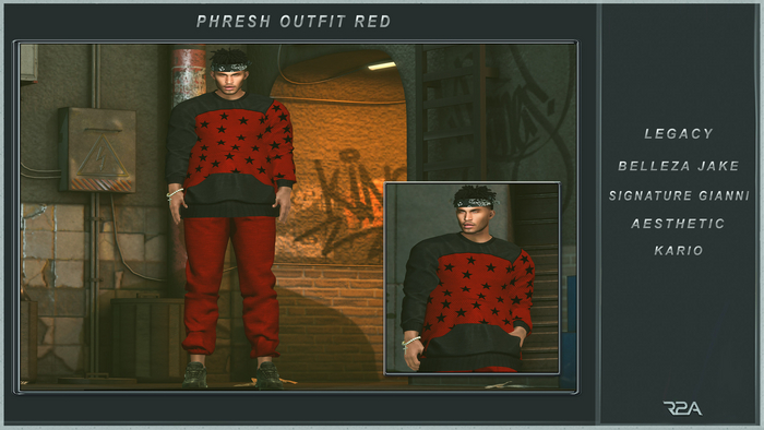 R2A-PHRESH OUTFIT RED