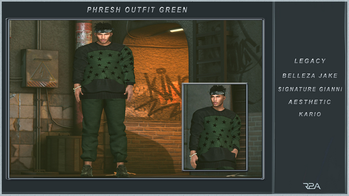 R2A-PHRESH OUTFIT GREEN