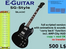 E-Guitar SG Style black