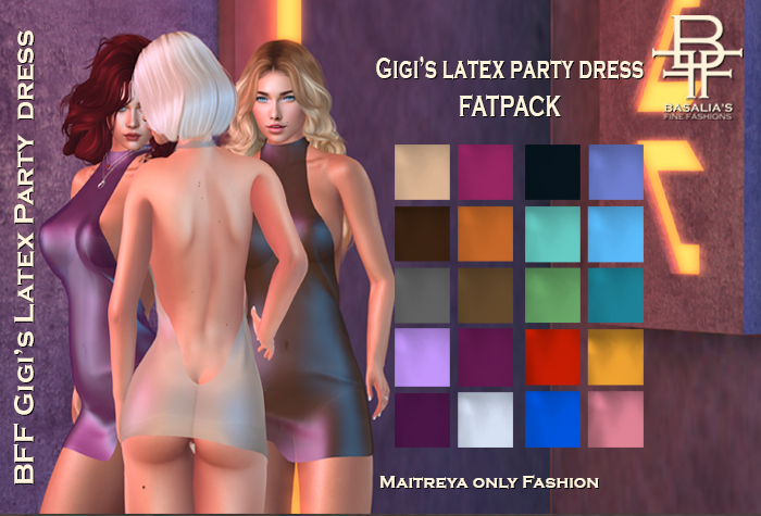 BFF GIGI's Sheer Latex Party Dress