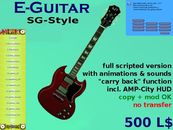 E-Guitar SG Style red