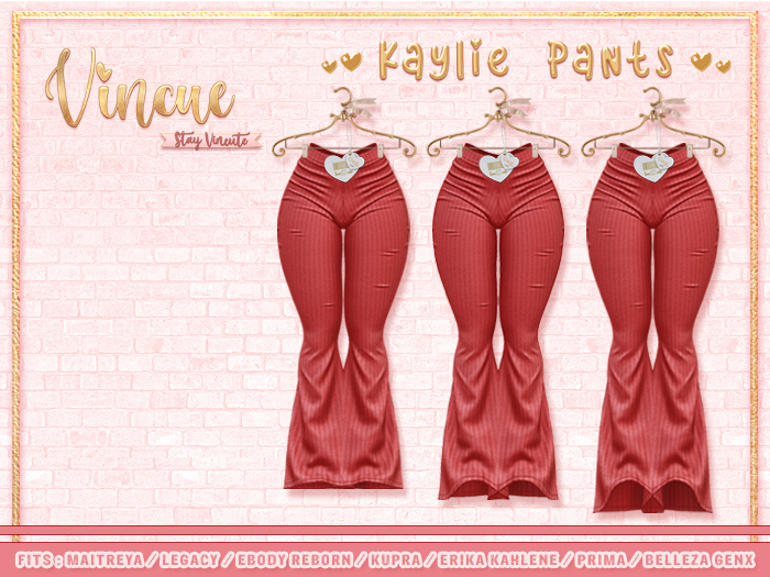 Vincue / Kaylie Pants - Cherry