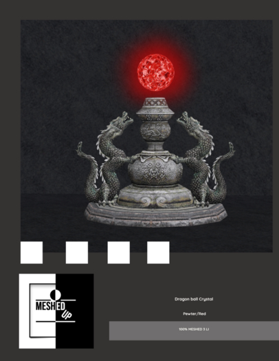 MeshedUp: Dragonball Crystal Pewter/Red 