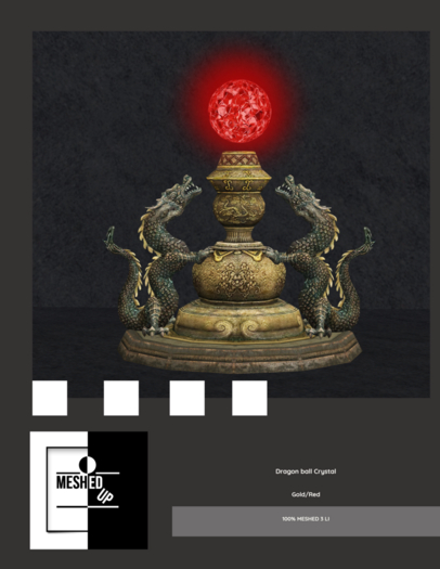 MeshedUp: Dragonball Crystal Gold/Red 