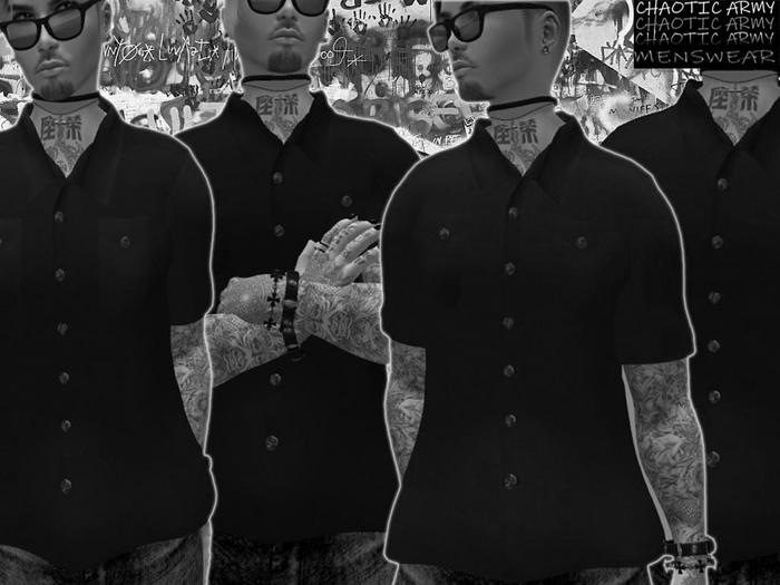 *DEMO* CHAOTIC ARMY - Short Sleeve Shirts for Belleza Jake