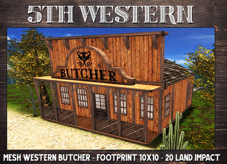 Second Life Marketplace - 5TH~ Mesh Western Building Butcher - 2023