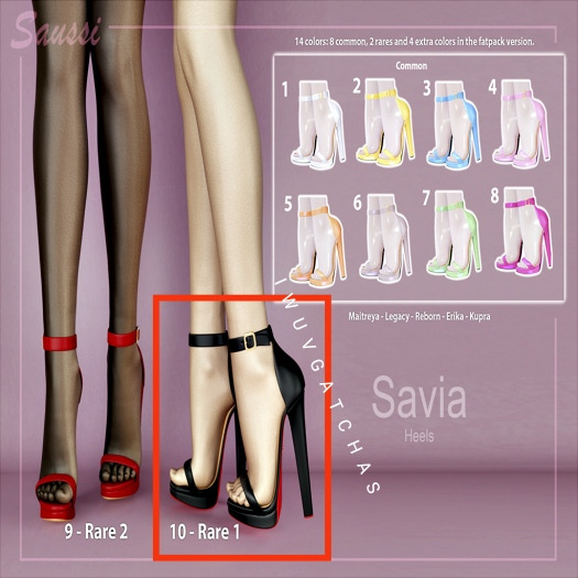10. Saussi Savia Heels Reborn 2 RARE