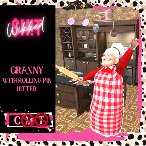 *! WS !* Granny AVATAR with rollingpin hitter (Boxed) ADD ME
