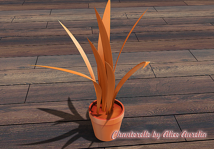7 ionic : Painted plant - orange