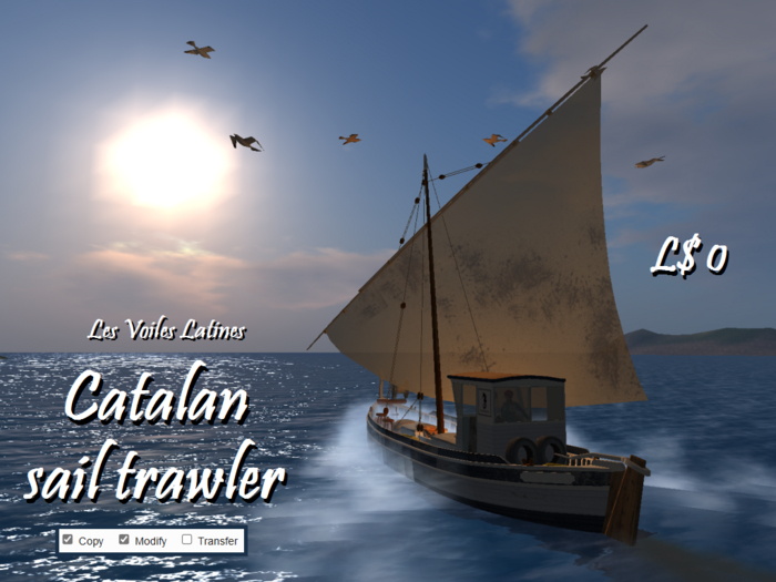 Catalan Sail Trawler